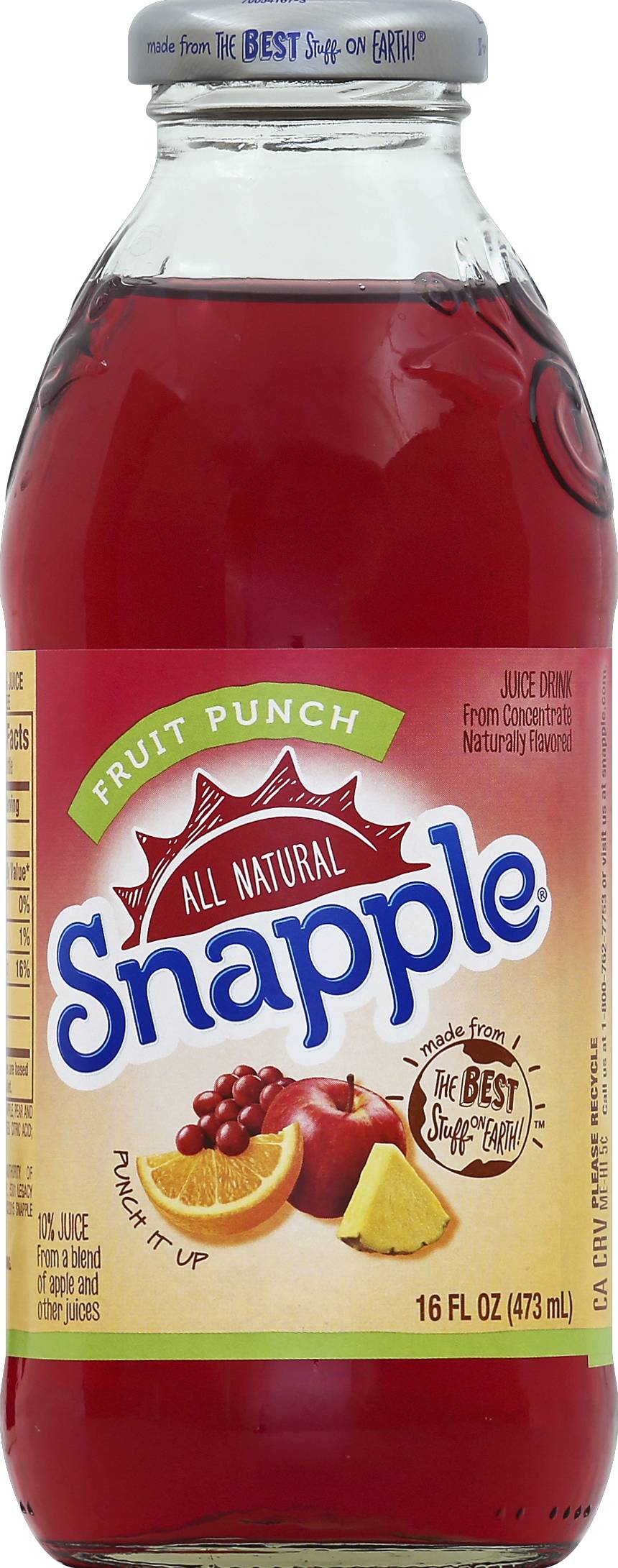 Snapple All Natural Fruit Punch Juice (16 fl oz)