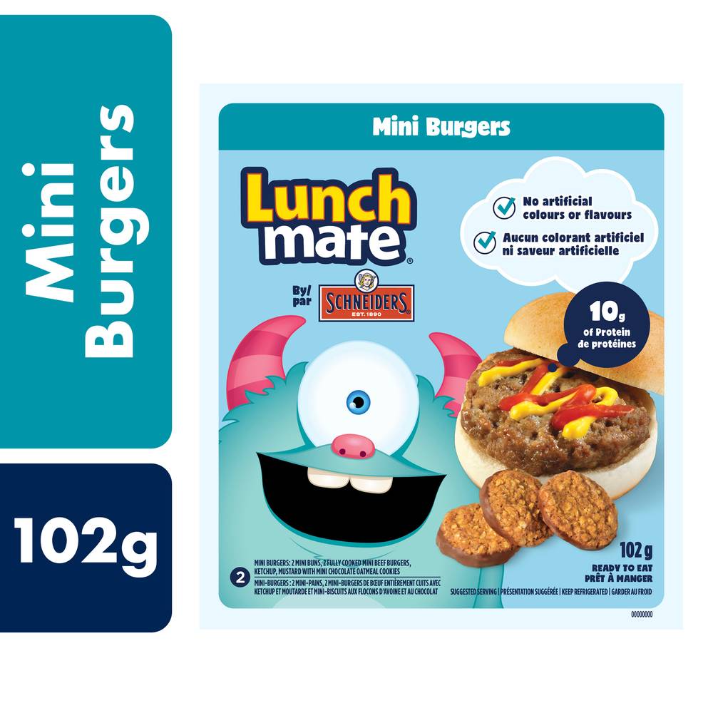 Schneiders Lunch Mate Mini Burgers Kit (102 g)