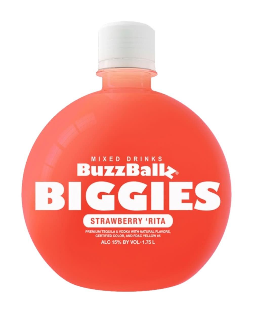 BuzzBallz Biggies Ready To Drink Cocktail, Strawberry 'Rita (1.75 L)
