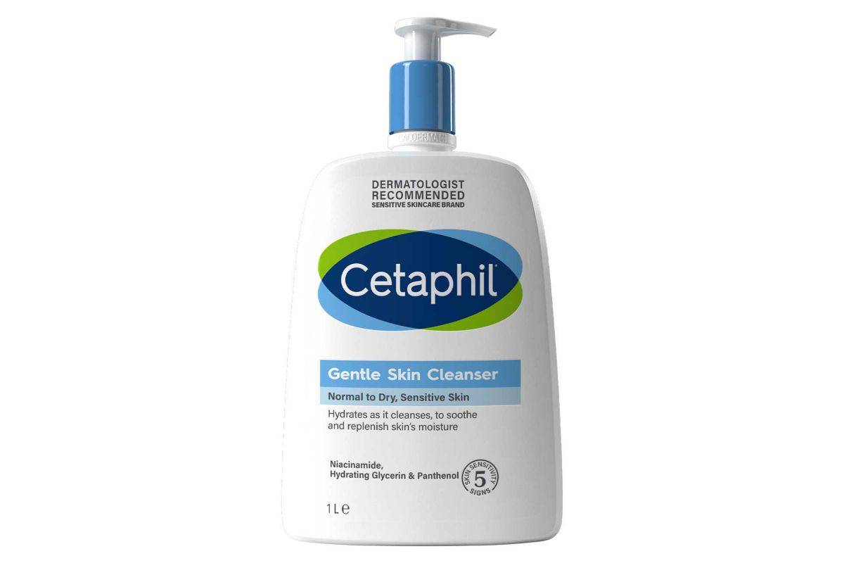 Cetaphil Gentle Skin Cleanser, Face & Body Wash for Normal to Dry Sensitive Skin 1L Family Size