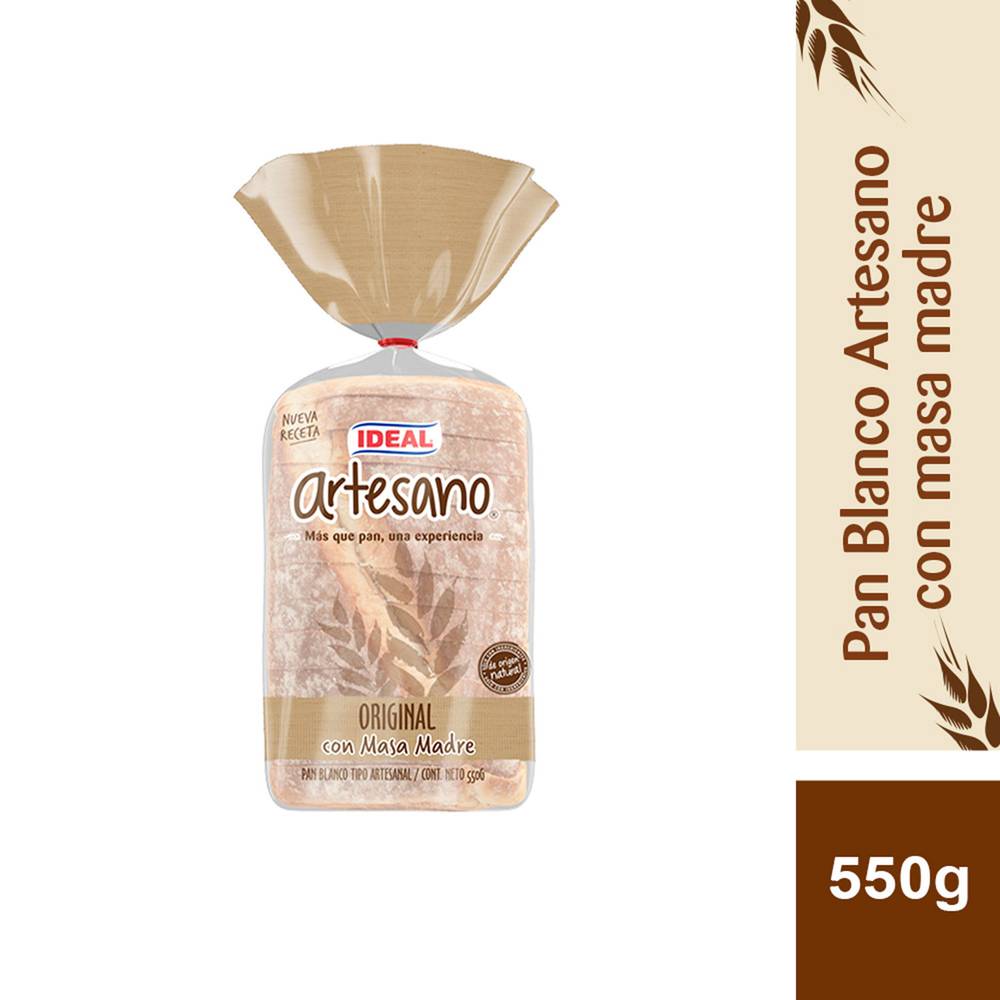 Ideal · Pan blanco artesano (550 g)