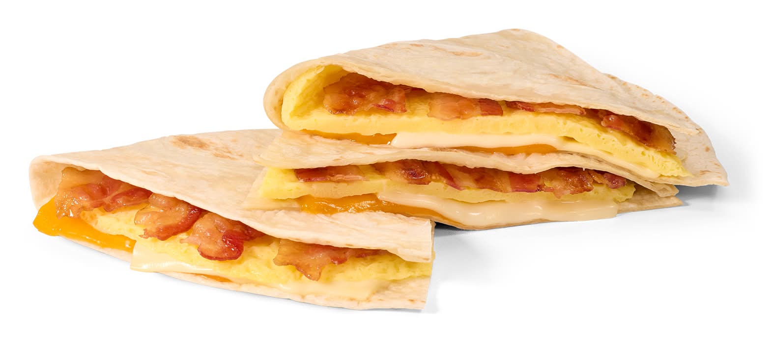 Bacon & Egg Omelet Breakfast Quesadilla