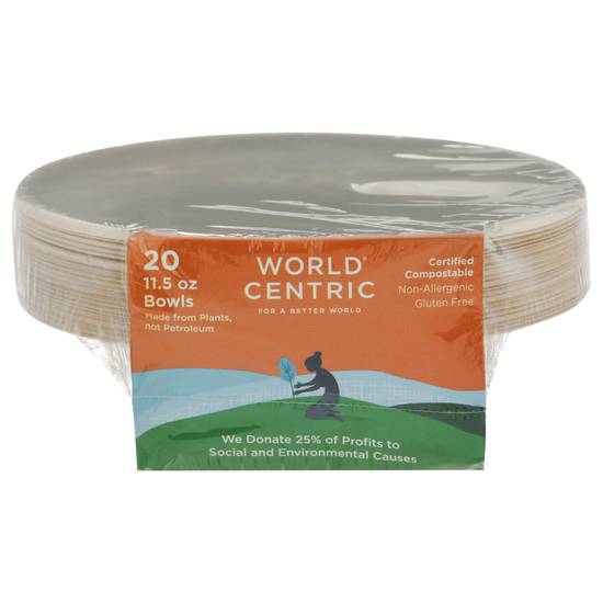 World Centric Certified Compostable Bowls (brown)