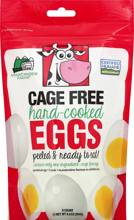 Mountainside Farms Cage Free Hard Cooked Peeled Eggs