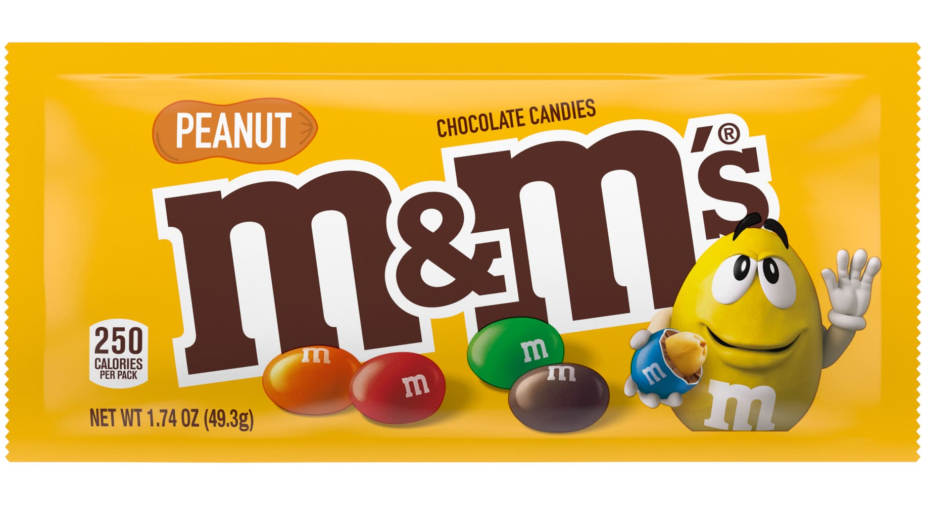 M&M's Milk Chocolate Candy, Peanut (1.74 oz)