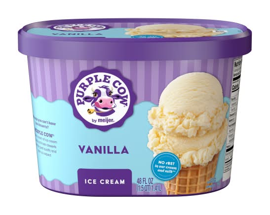 Purple Cow Ice Cream, Vanilla (48 fl oz)
