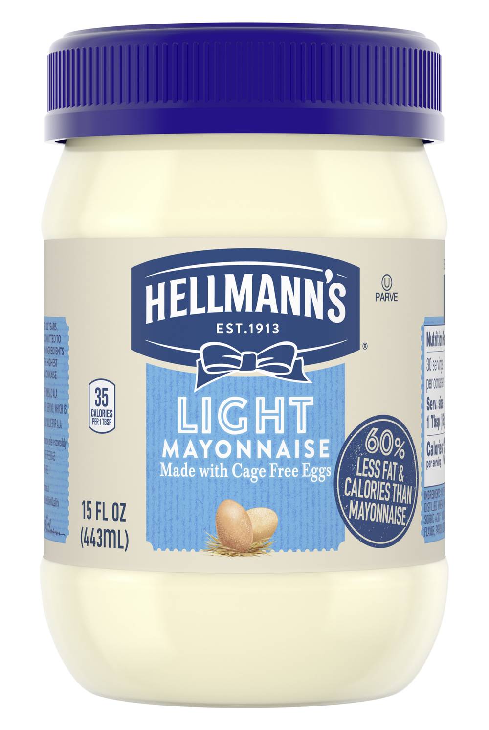 Hellmann's Light Mayonnaise Made With Cage Free Eggs (15 oz)