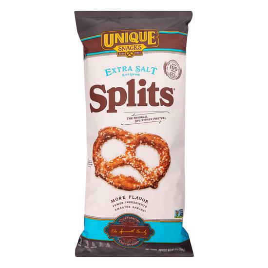 Unique Snacks Extra Salt Pretzel Splits (11 oz)