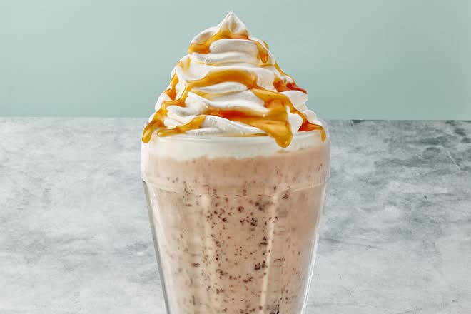 Salted Caramel Brownie Milkshake