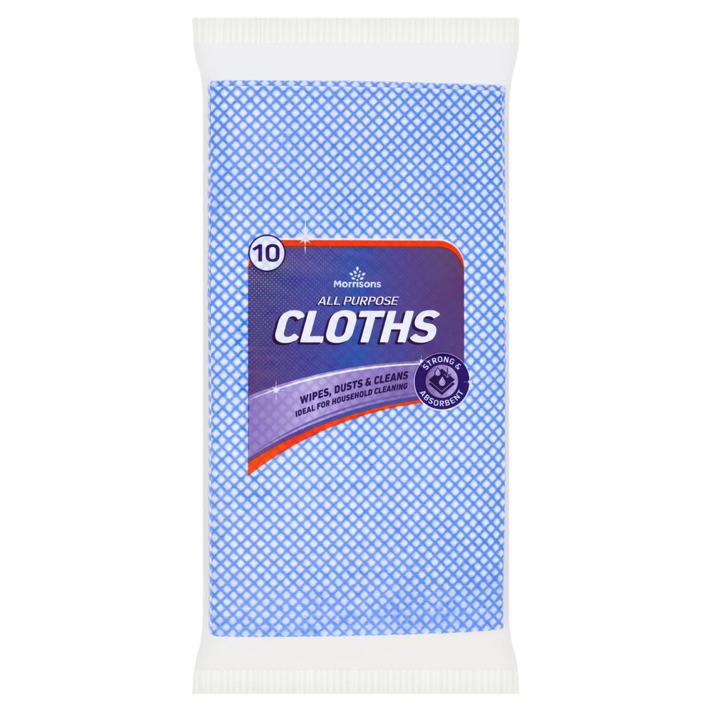 Morrisons All Purpose Cloths (10 ct)