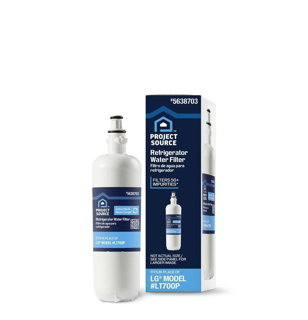 Project Source Twist Refrigerator Water Filter Fits LG Filter LT700P | PSL700