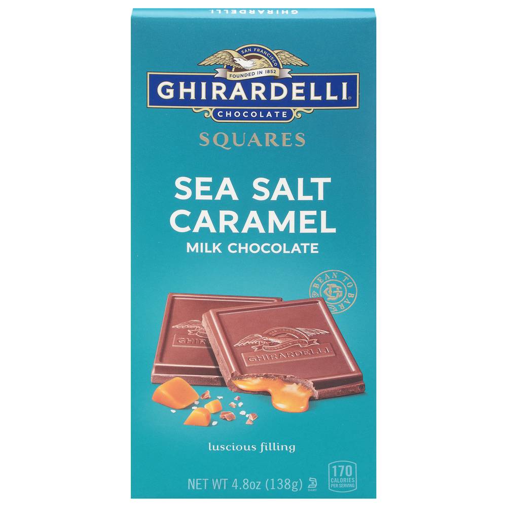 Ghirardelli Milk Chocolate Squares (sea salt-caramel)