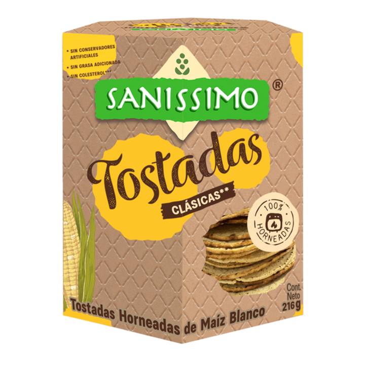 Sanissimo · Tostadas de maíz horneadas (216 g)