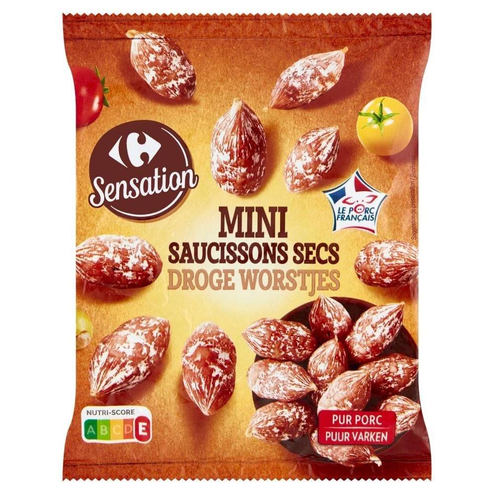 Carrefour Sensation Mini kiełbaski wieprzowe suszone 75 g