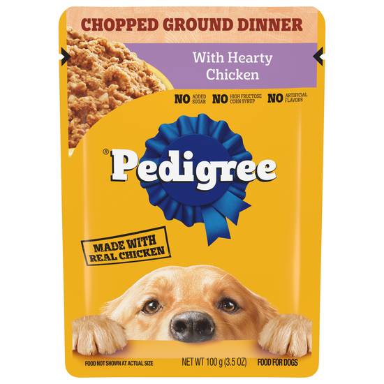 Pedigree Chopped Meaty Ground Dinner With Hearty Chicken (3.5 oz)