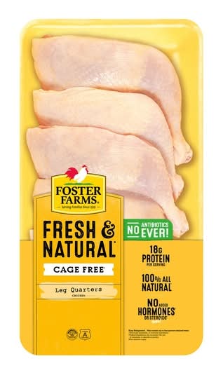 Foster Farms, Fresh And Natural Chicken Leg Quarters Value Pack