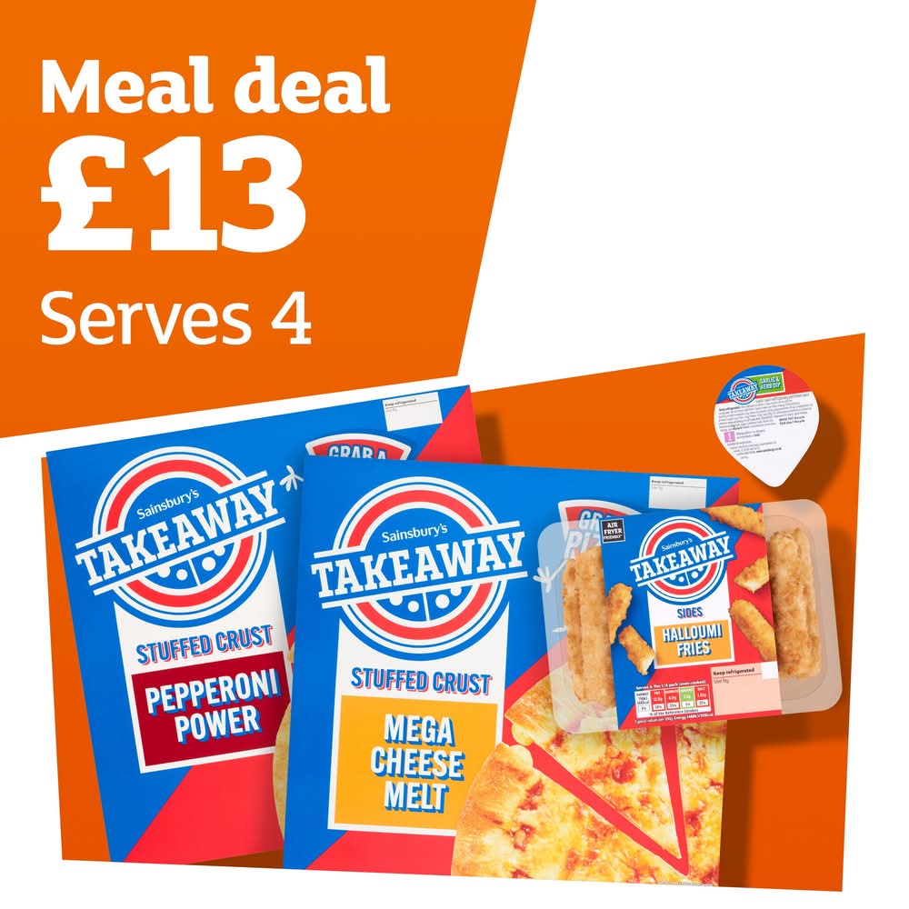 Takeaway Pizza Meal Deal (Serves 4)