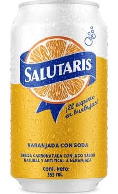 Gaseosa Salutaris Naranjada Lata 355 ml