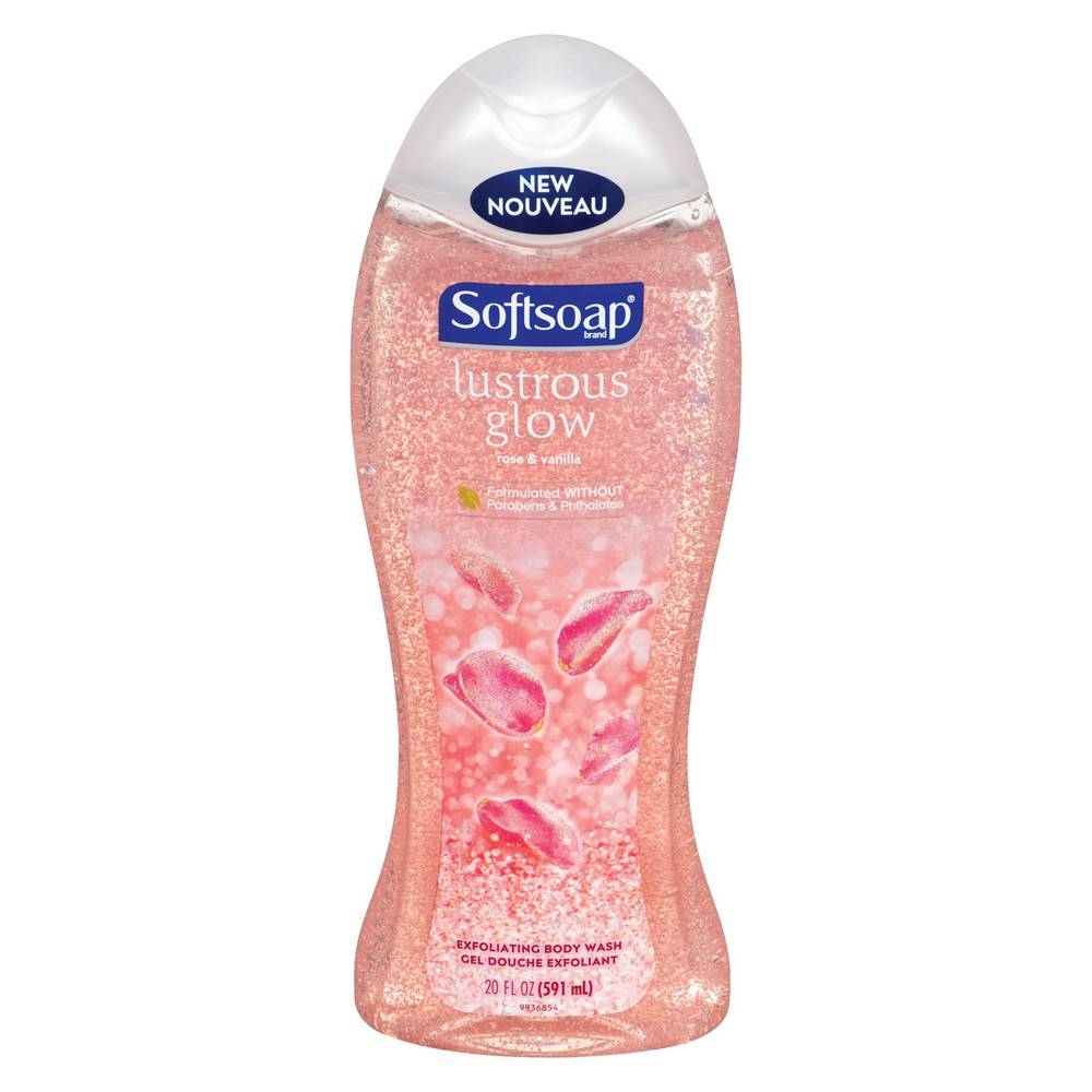 Softsoap Lustrous Glow Rose & Vanilla Body Wash