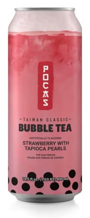 Pocas Bubble Tea 16.5oz Pink