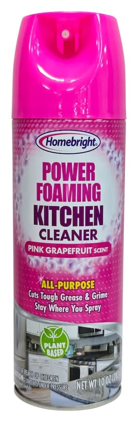 Homebright Power Foaming Kitchen Cleaner, Pink Grapefruit (10 oz)