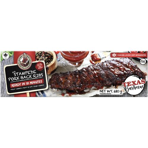 Butcher Selection Stampede Pork Back Ribs Texas Barbeque 680 g