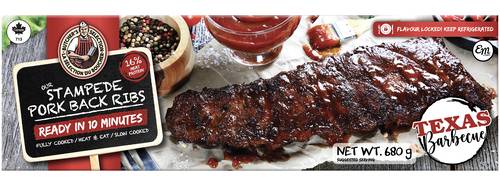 Butcher Selection Côtes Levées De Dos De Porc Texas Bbq 680 G / Butcher Selection Stampede Pork Back Ribs Texas Barbeque 680 g