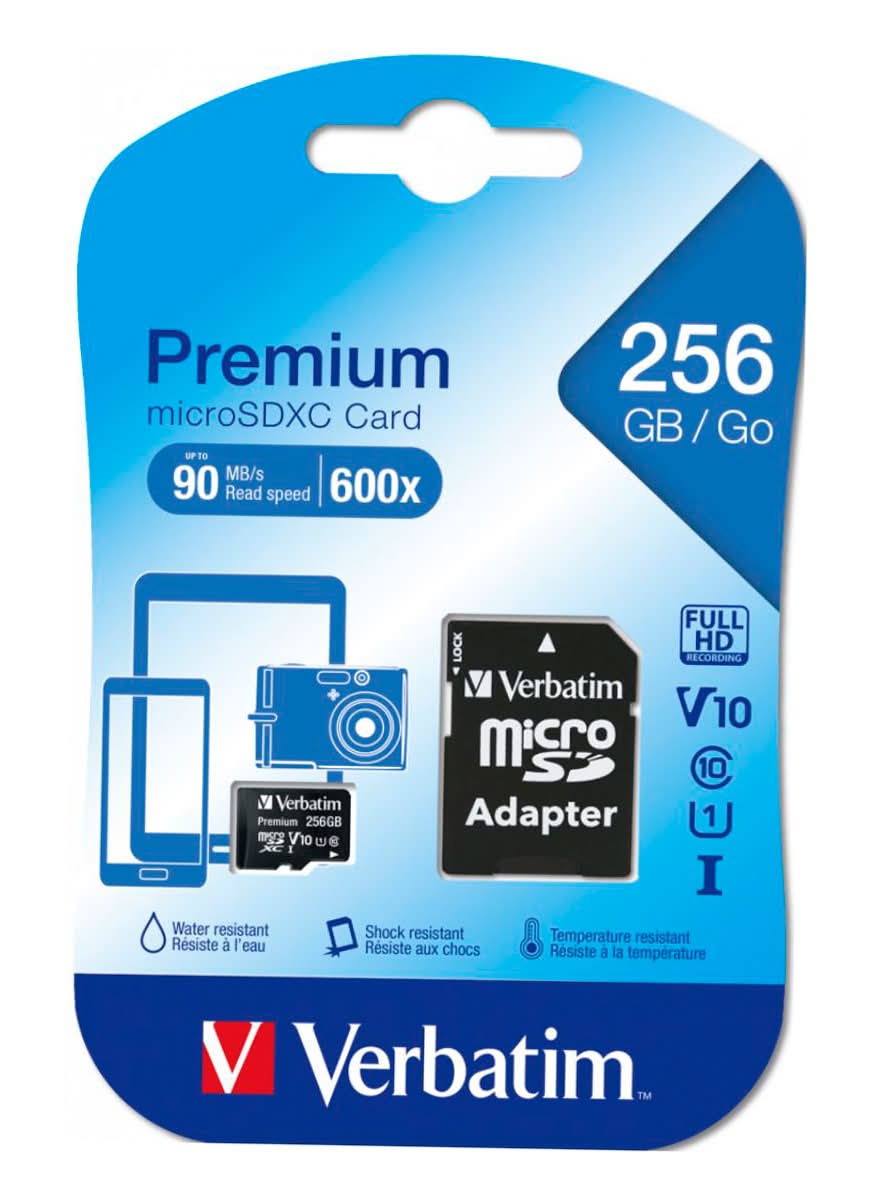 Memoria Verbatim Micro Sd 256Gb Sdxc Class U1