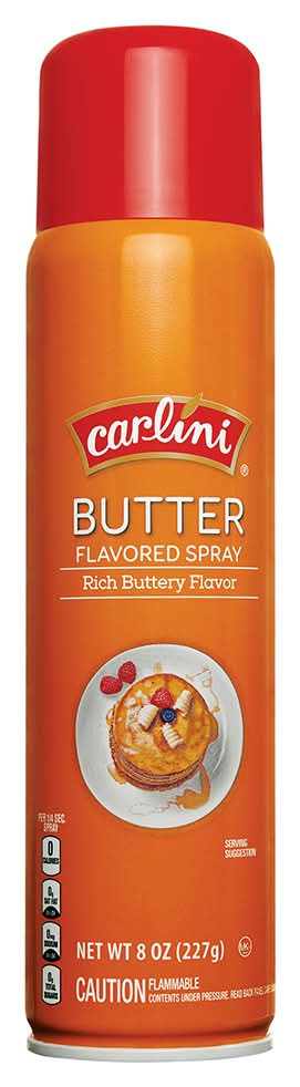 Carlini Butter Cooking Spray, Rich Buttery (8 oz)