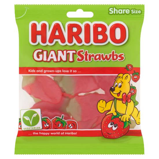 Haribo Giant Strawbs Bag