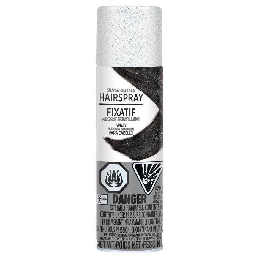 Party City Hair Spray, Silver