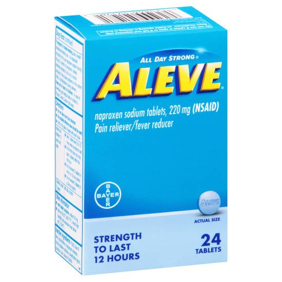 Aleve All Day Strong Naproxen 220 mg Sodium Tablets (24 ct)