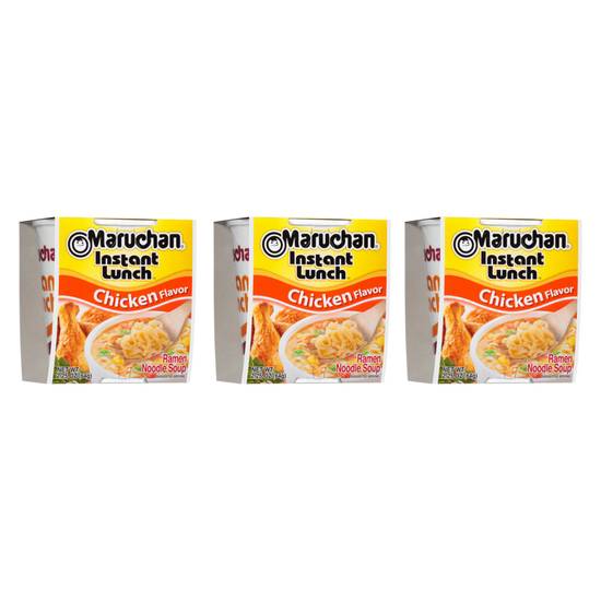 Order Maruchan Instant Lunch Chicken Flavored Ramen Noodle Soup Bundle food online from Everyday Needs by Gopuff store, Norfolk on bringmethat.com