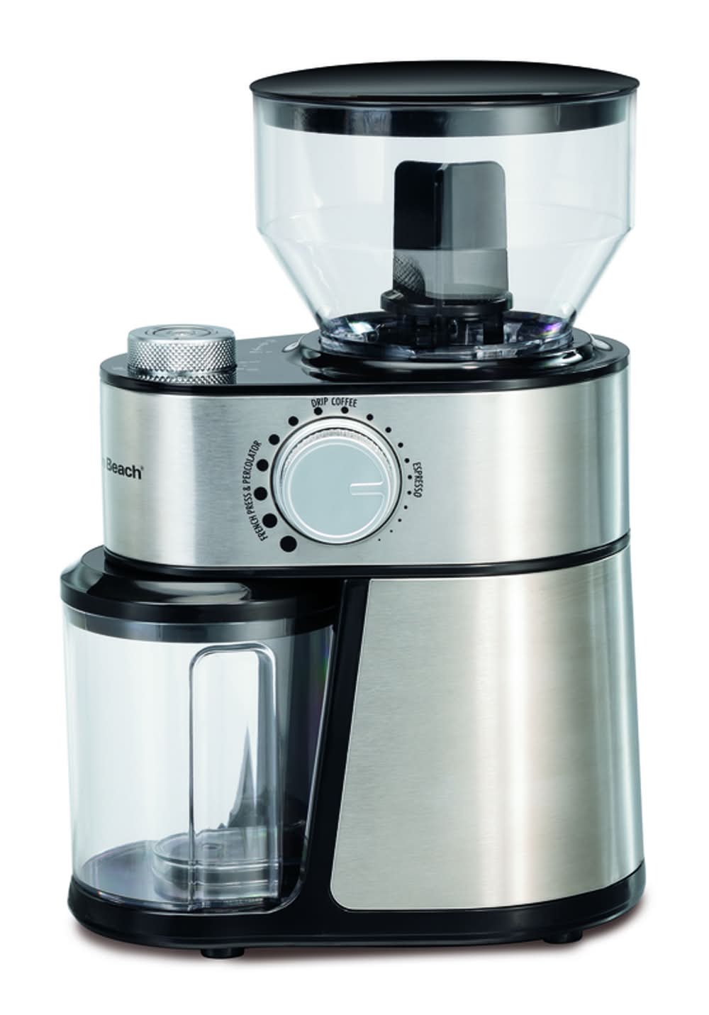 Hamilton Beach Black/Silver Stainless Steel 14 Cups Coffee Grinder