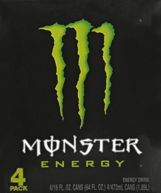 Monster Original Energy Drink (4 ct, 16 fl oz)
