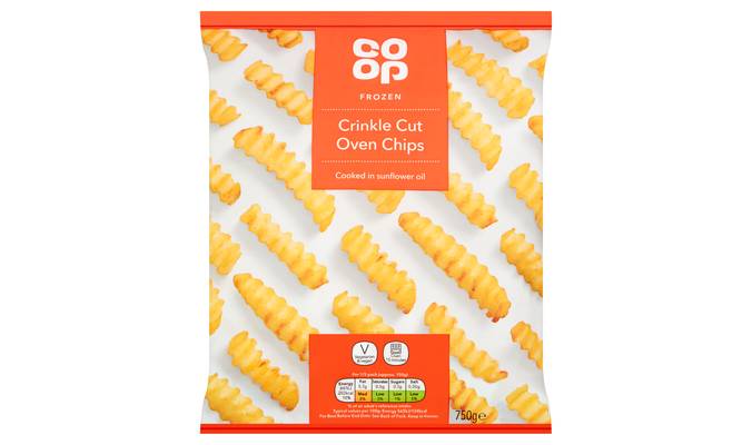 Co-op Frozen Crinkle Cut Oven Chips 750g