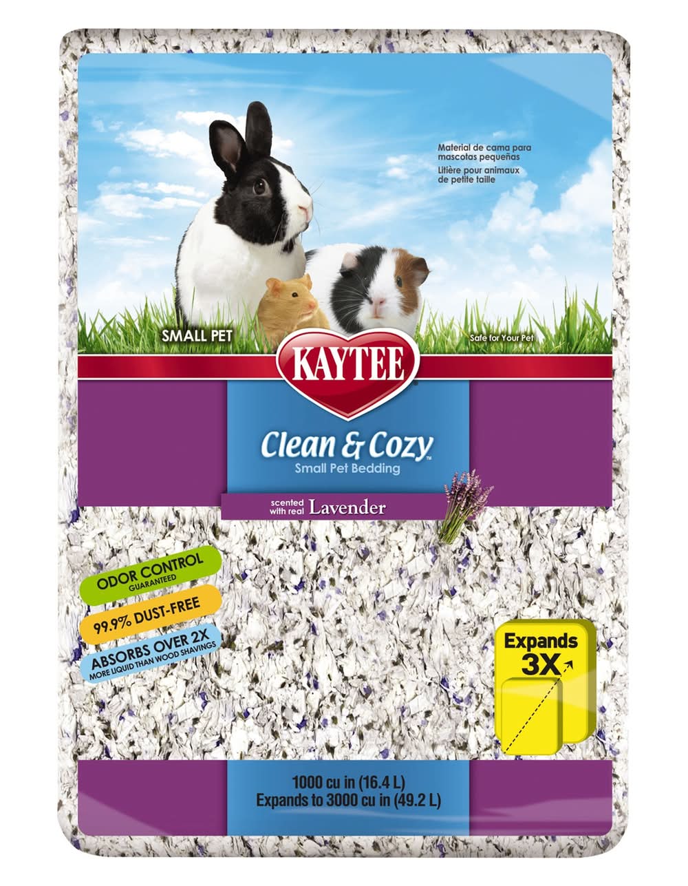 KAYTEE® Clean & Cozy™ Lavender Scented Small Pet Bedding (Color: Assorted, Size: 49.2 L)