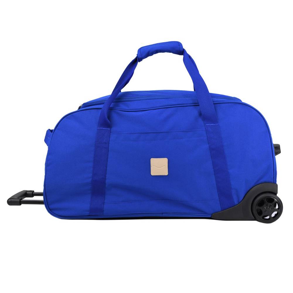 Carrefour bolsa de viagem azul com rodas (1 un)