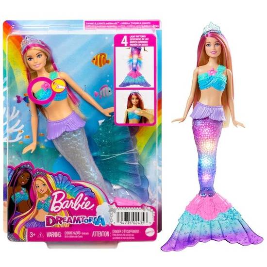 Barbie sirène Rainbow Lights — Playfunstore
