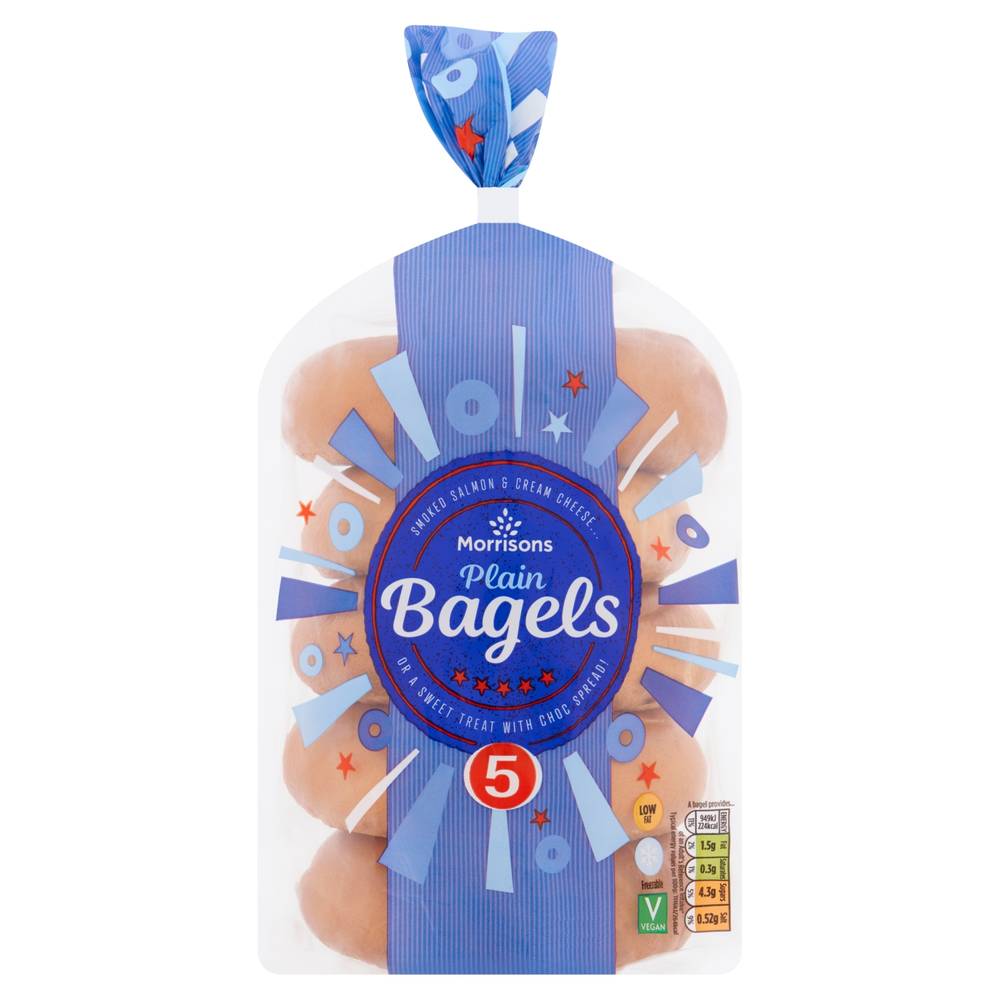 Morrisons Plain Bagels (5 pack)