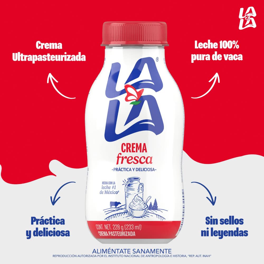 Lala Crema fresca original natural Delivery Near Me | Order Online