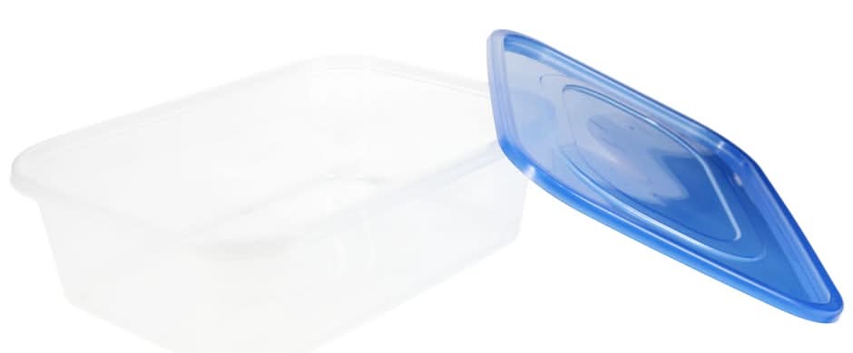 SureFresh Rectangular Deep Storage Container 194 oz, Clear-Light Blue