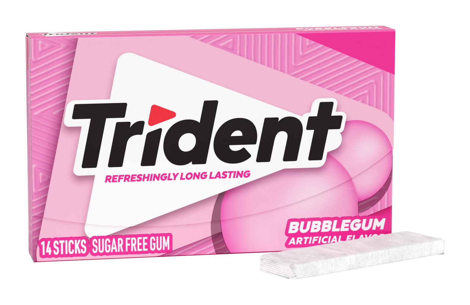 Trident Sugar Free Gum, Bubblegum (14 ct)