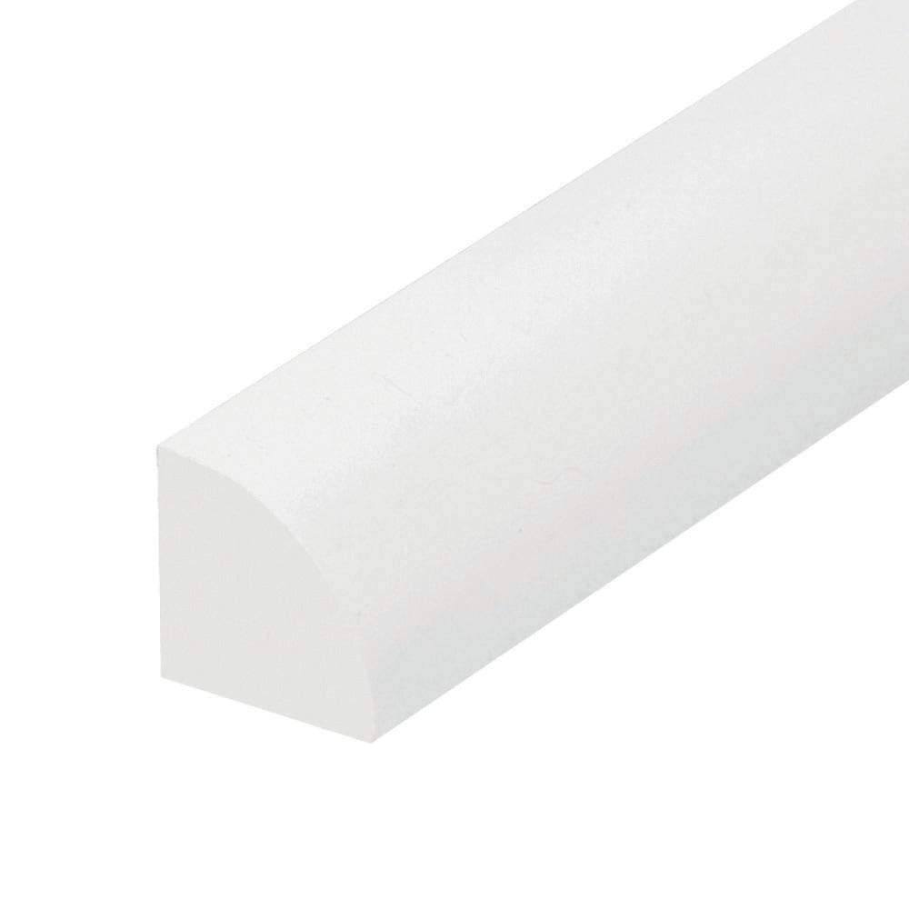 Royal Building Products 3/4-in x 12-ft PVC WM105 Quarter Round Moulding | 0268912003