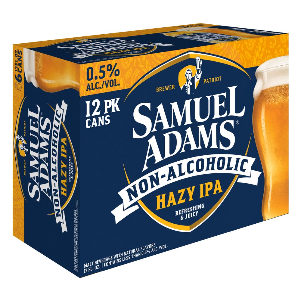 Samuel Adams Just the Haze Non-Alcoholic Ipa (12 x 12 fl oz)