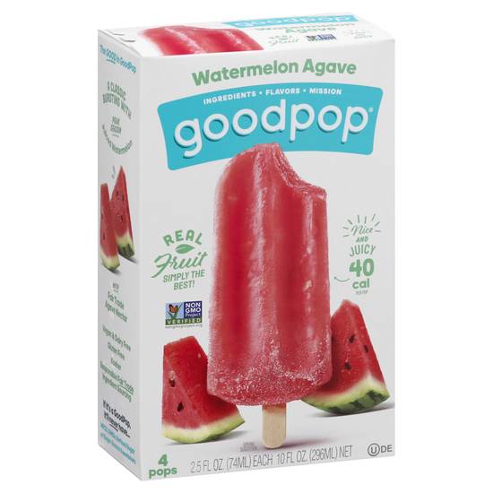Goodpop Watermelon Agave Juicy Pops