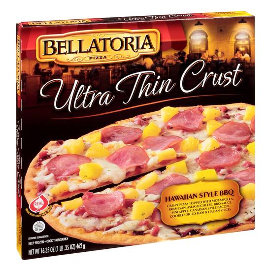 Bellatoria Ultra Thin Crust Hawaiian Style Bbq Pizza