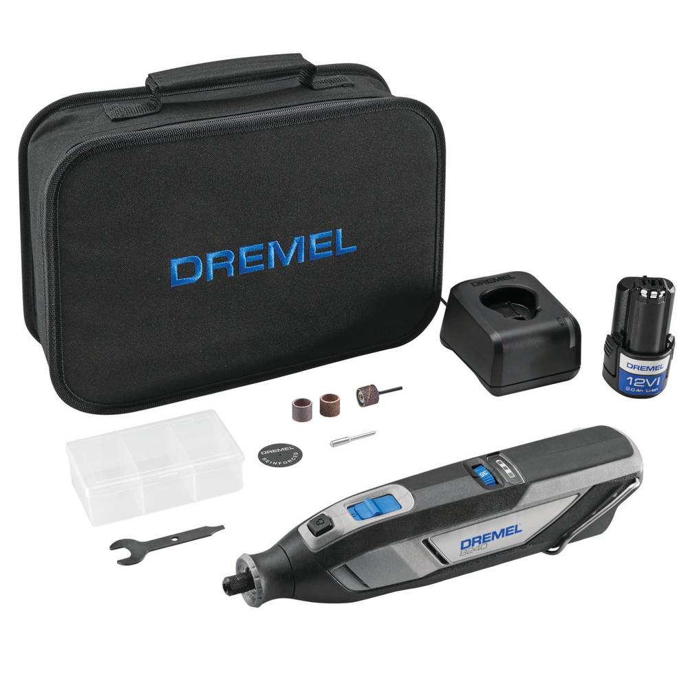 Dremel 8240 Variable Cordless 12-volt 2-Amp Multipurpose Rotary Tool Kit (Battery and Charger Included) | 8240-5