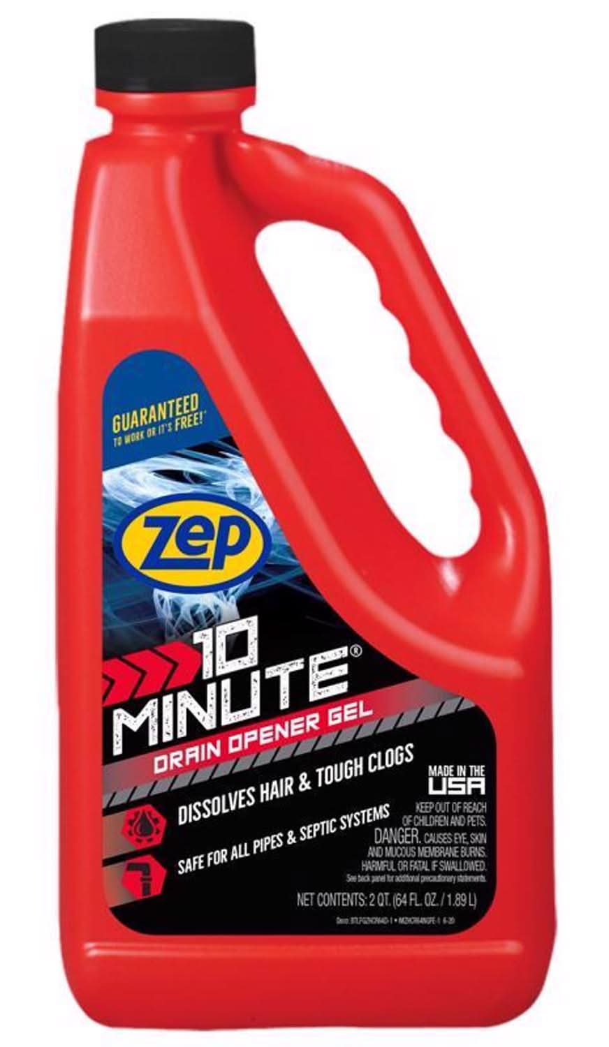 Zep 10 Minute Gel Drain Opener 64 Oz