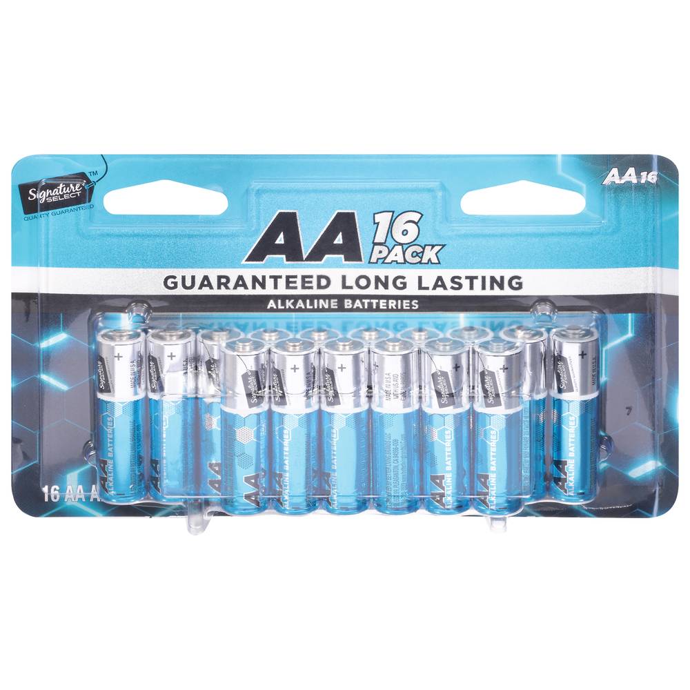 Signature Select Aa Alkaline Batteries (16 ct)